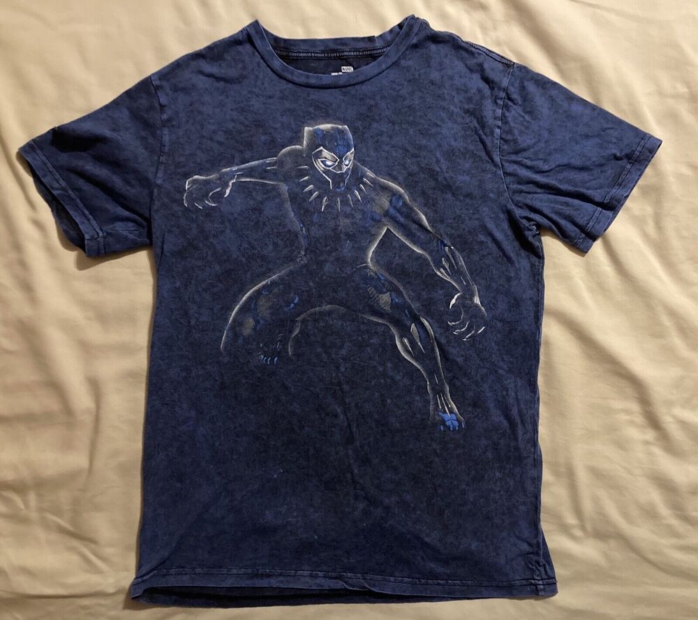 Black Panther T-Shirt (M 38/40) • Short Sleeve, Marvel, Disney, Dark Blue
